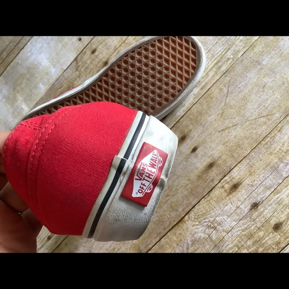 Men’s vans no lace red slip on’s size 10.5 - Picture 7 of 11